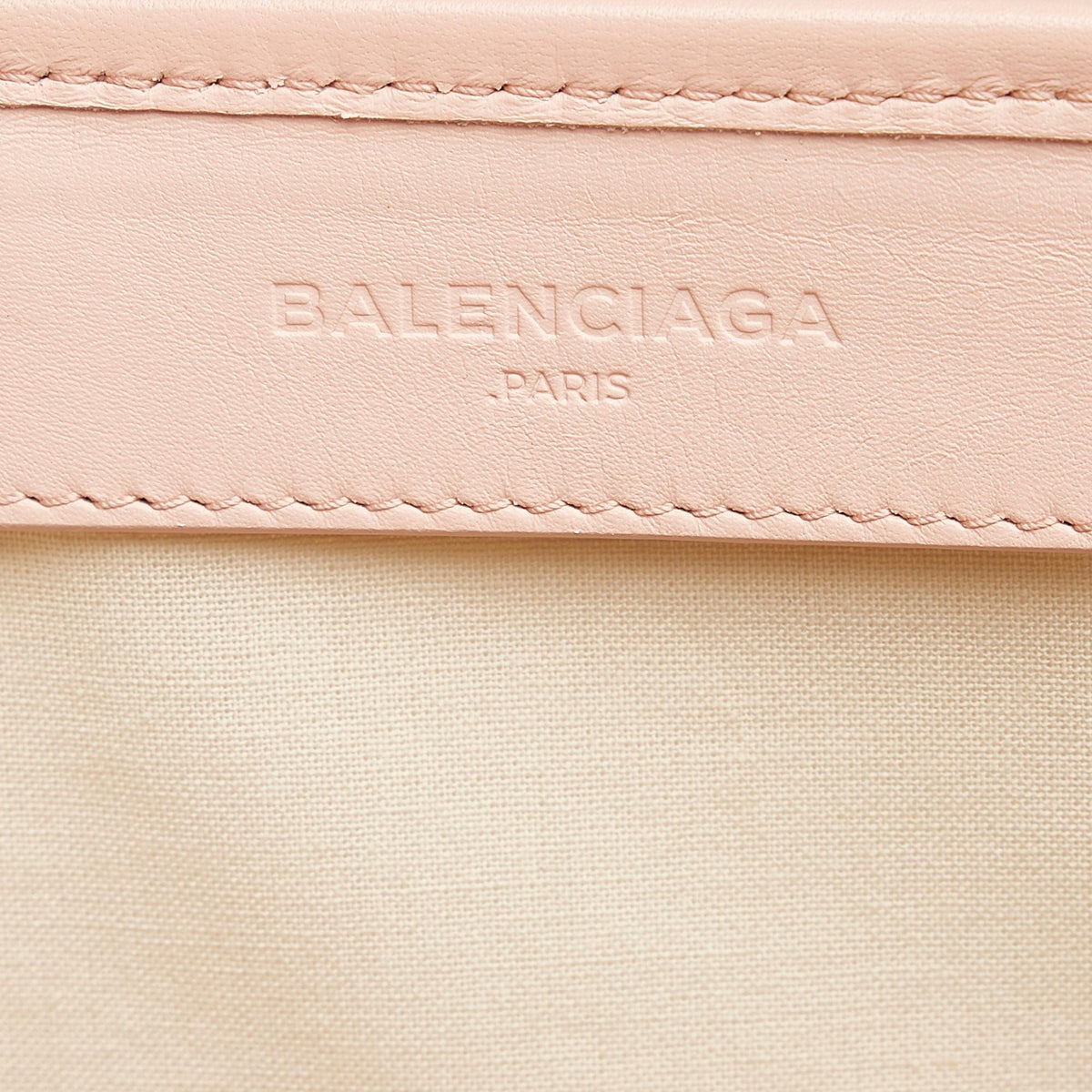 Balenciaga Navy Cabas S Canvas Tote Bag 27791 | Authentic Pre-Owned hardware detail
