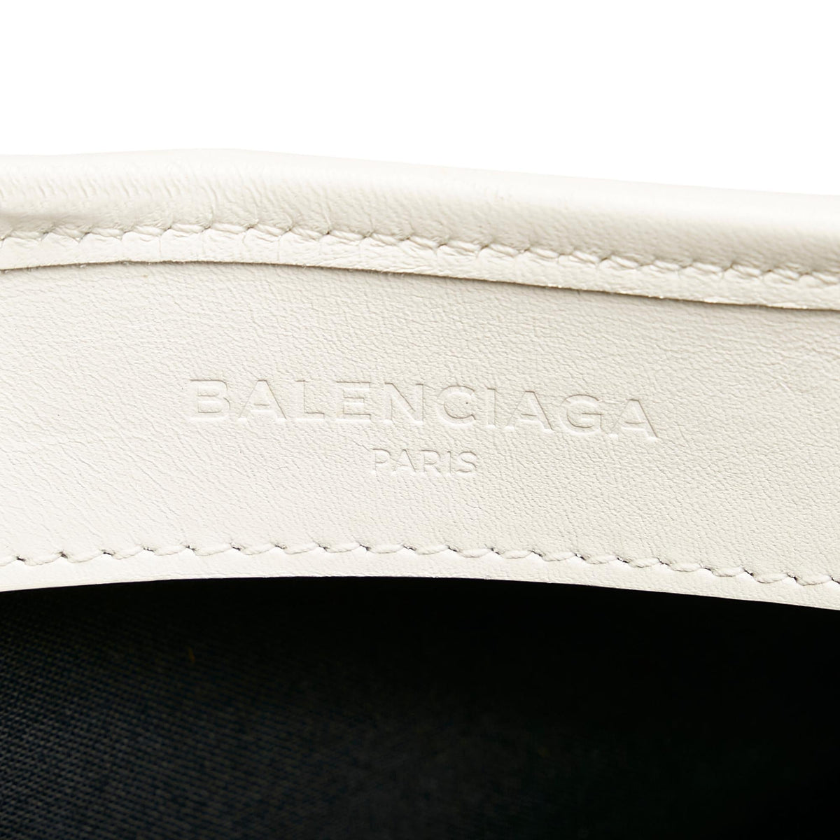 Balenciaga Navy Cabas S Canvas Tote Bag 29833 | Authentic Pre-Owned detail view
