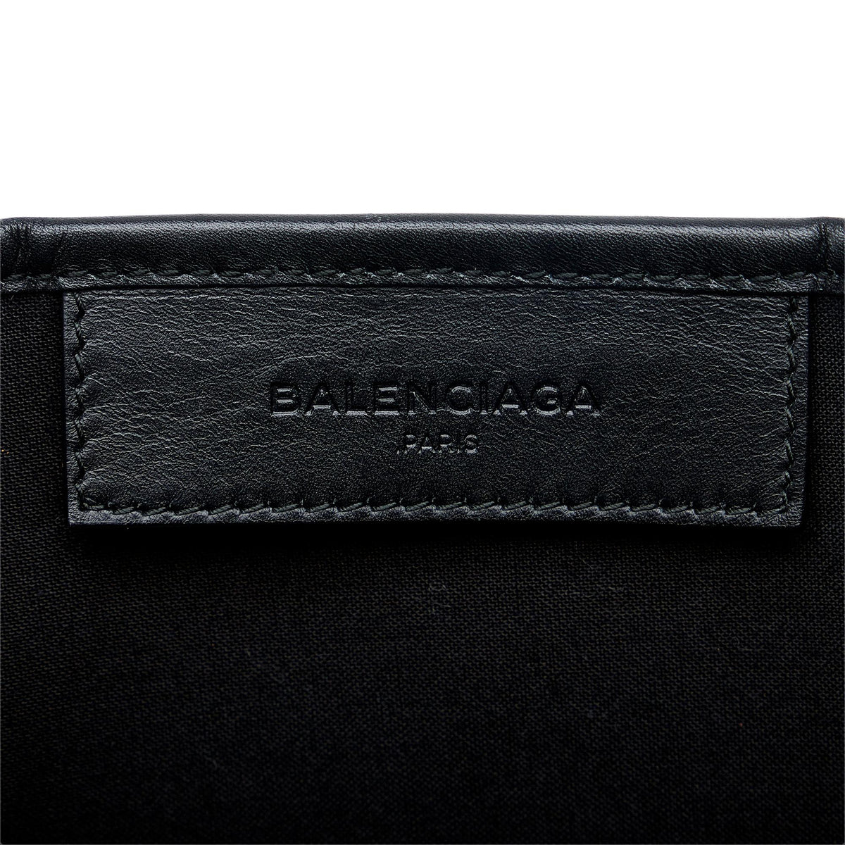 Balenciaga Navy Cabas S Tote BValiQ | Authentic Pre-Owned hardware detail