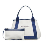 Balenciaga Navy Cabas S WOhAW6 | Authentic Pre-Owned interior view