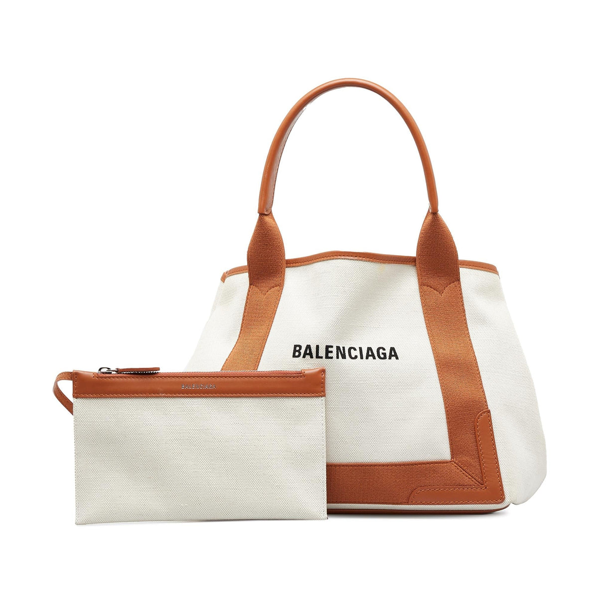 Balenciaga Navy Cabas S frqfB5 | Authentic Pre-Owned interior view
