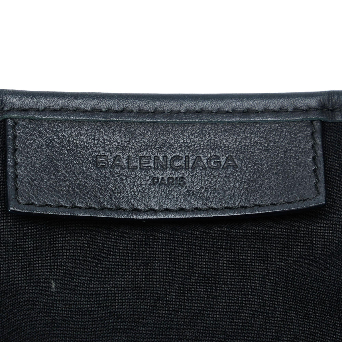 Balenciaga Navy Cabas S jyL3J2 | Authentic Pre-Owned close-up view