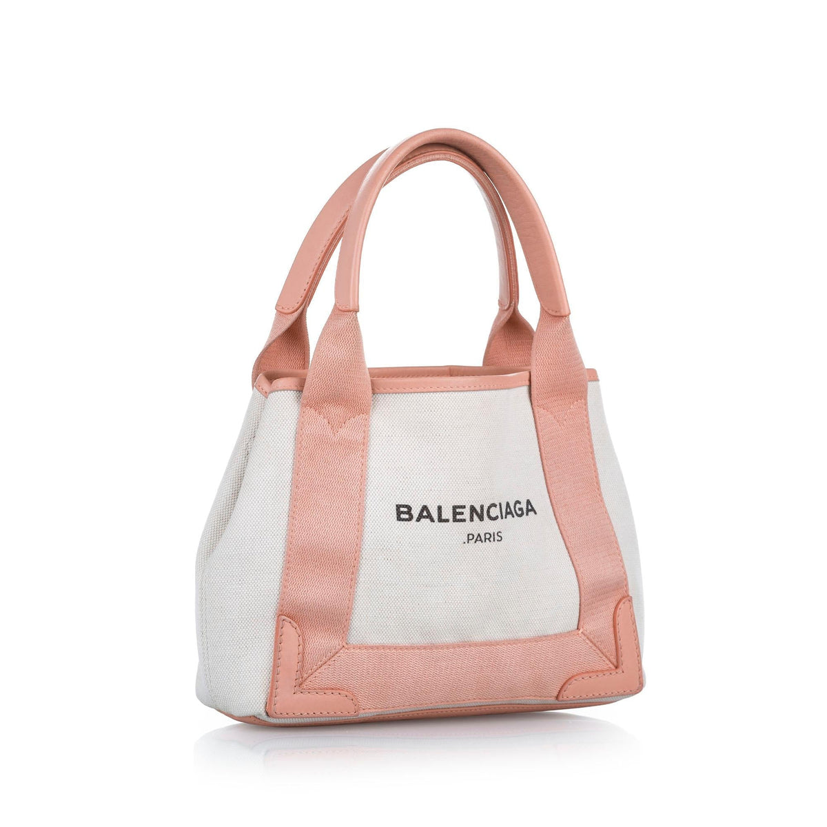 Balenciaga Navy Cabas XS Canvas Satchel 24720 | Authentic Pre-Owned side view