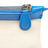 Balenciaga Navy Cabas XS Canvas Satchel 33098 | Authentic Pre-Owned close-up view