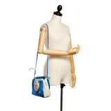 Balenciaga Navy Cabas XS Canvas Satchel 33098 | Authentic Pre-Owned side view