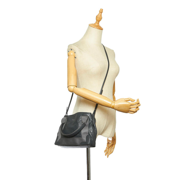 Balenciaga Navy Cabas XS Leather Satchel | Luxury Canvas Tote Bag