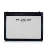 Balenciaga Navy Pochette Canvas Crossbody Bag | Authentic Pre-Owned