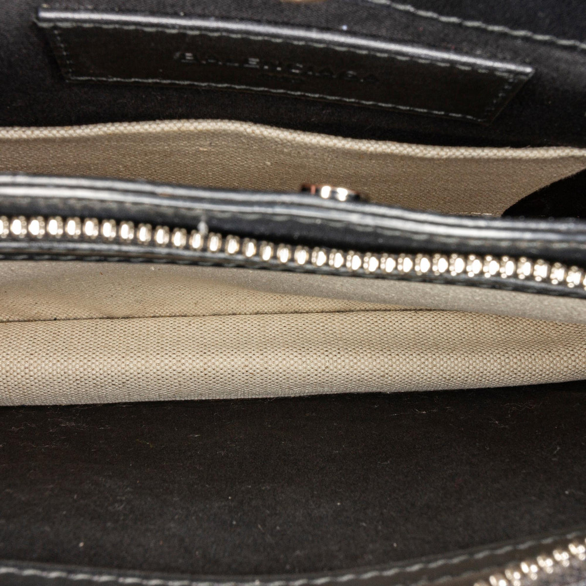 Balenciaga Navy Pochette Canvas Crossbody Bag | Authentic Pre-Owned hardware detail