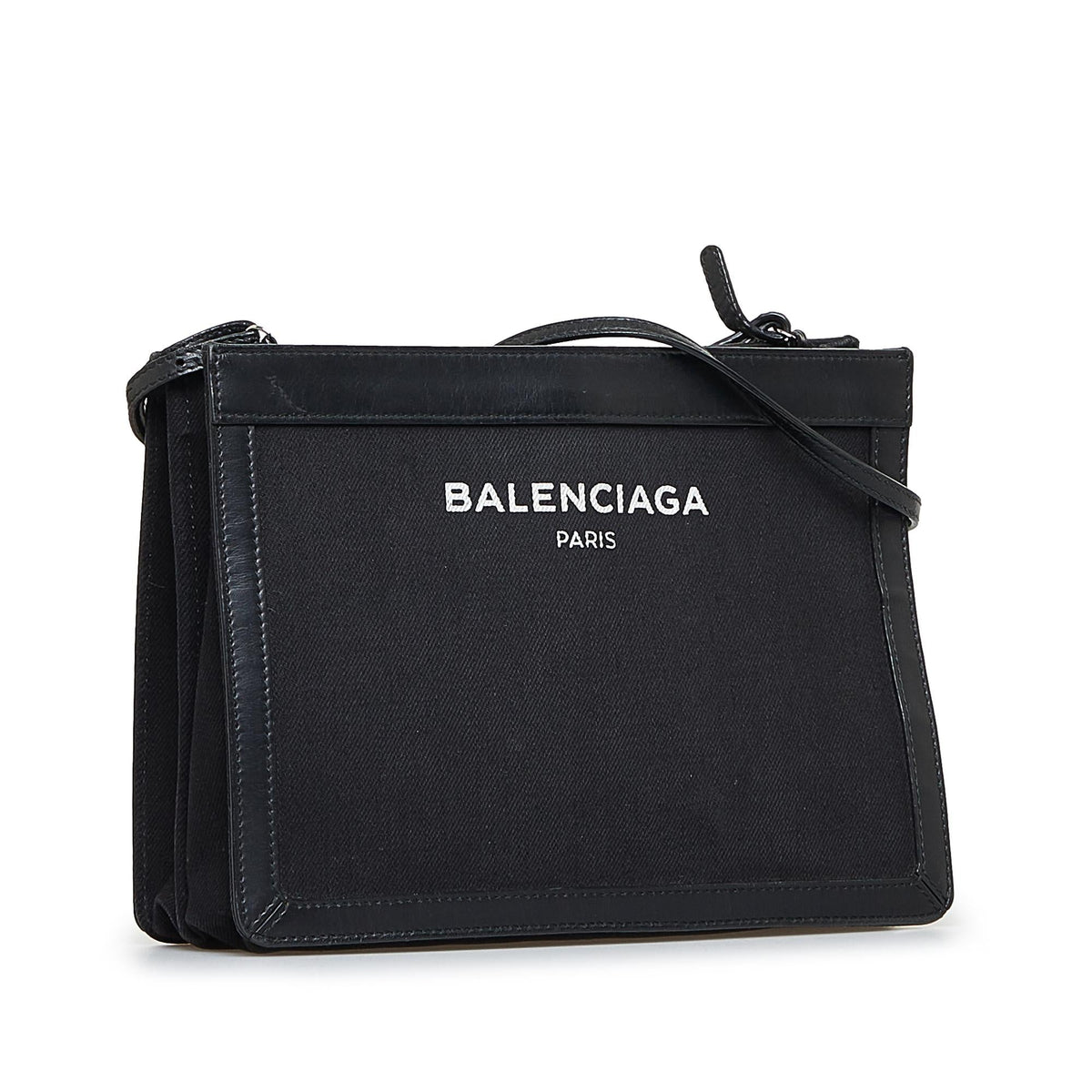 Balenciaga Navy Pochette M Crossbody xmmUMh | Authentic Pre-Owned side view
