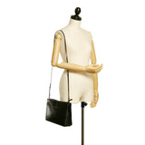 Balenciaga Navy Pochette S Canvas Crossbody Bag 28703 | Authentic Pre-Owned interior view