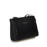 Balenciaga Navy Pochette S Canvas Crossbody Bag 28703 | Authentic Pre-Owned side view