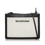 Balenciaga Navy Pochette S Canvas Crossbody Bag 29713 | Authentic Pre-Owned