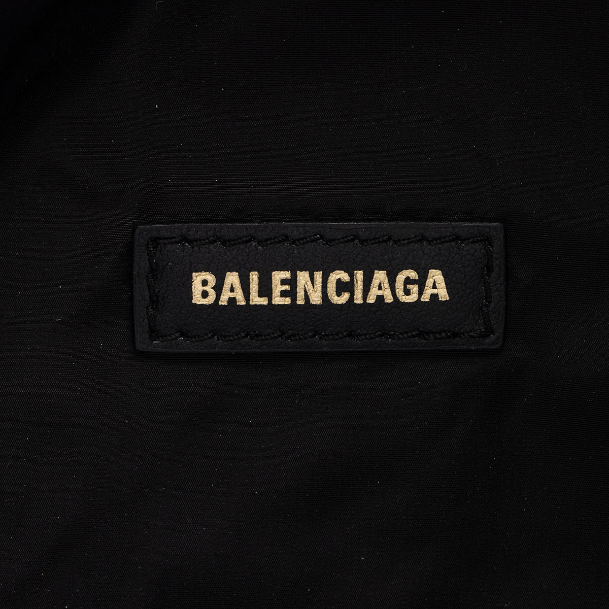 Balenciaga Nylon Logo Belt Bag | Authentic Pre-Owned close-up view