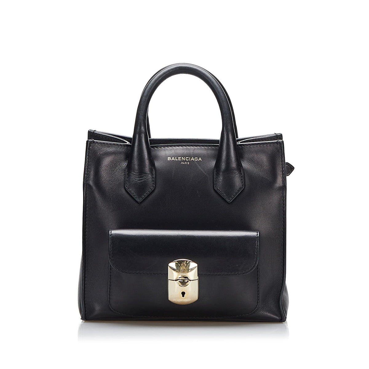 Balenciaga Padlock All Afternoon Satchel | Authentic Pre-Owned