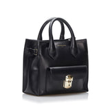 Balenciaga Padlock All Afternoon Satchel | Authentic Pre-Owned side view