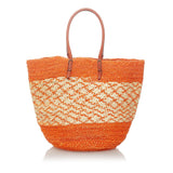 Balenciaga Panier Raffia Tote Bag 31175 | Authentic Pre-Owned angle view