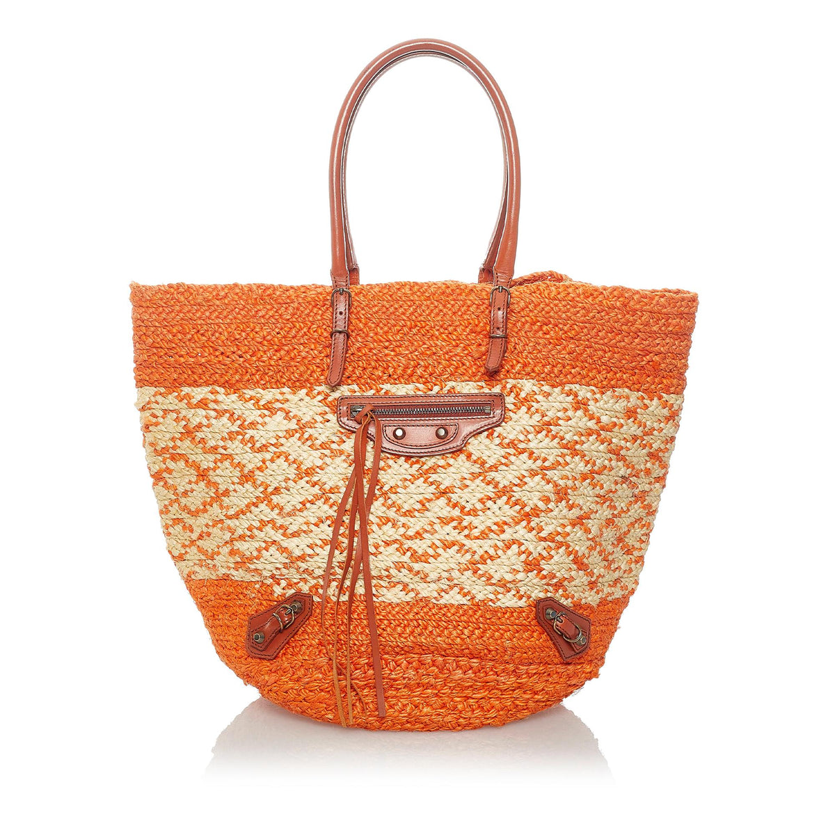 Balenciaga Panier Raffia Tote Bag 31175 | Authentic Pre-Owned