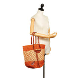 Balenciaga Panier Raffia Tote Bag 31175 | Authentic Pre-Owned interior view