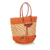 Balenciaga Panier Raffia Tote Bag 31175 | Authentic Pre-Owned side view