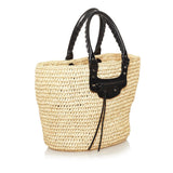 Balenciaga Panier Raffia Tote Bag 35038 | Authentic Pre-Owned side view