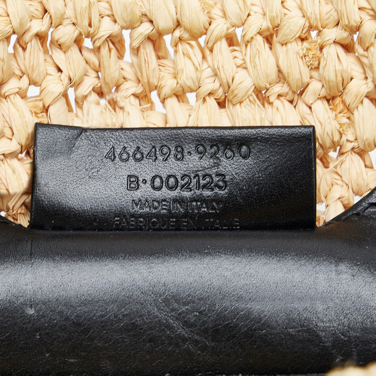 Balenciaga Panier Raffia Tote | Authentic Pre-Owned close-up view