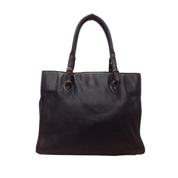Balenciaga Papier A4 Leather Satchel 27903 | Authentic Pre-Owned angle view
