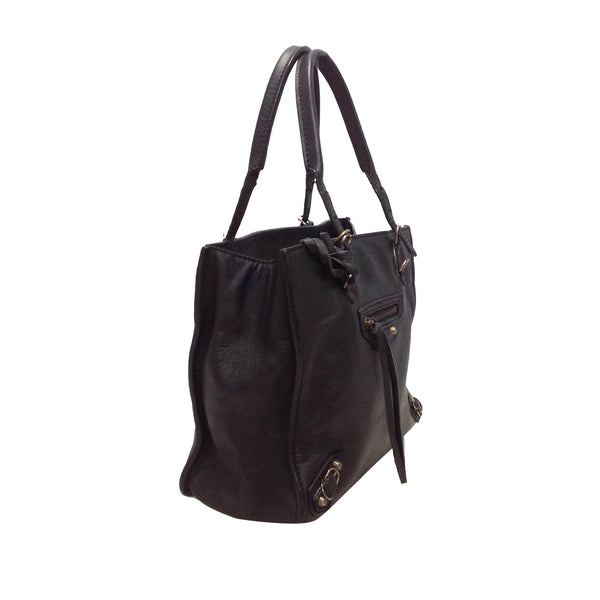Balenciaga Papier A4 Leather Satchel 27903 | Authentic Pre-Owned side view