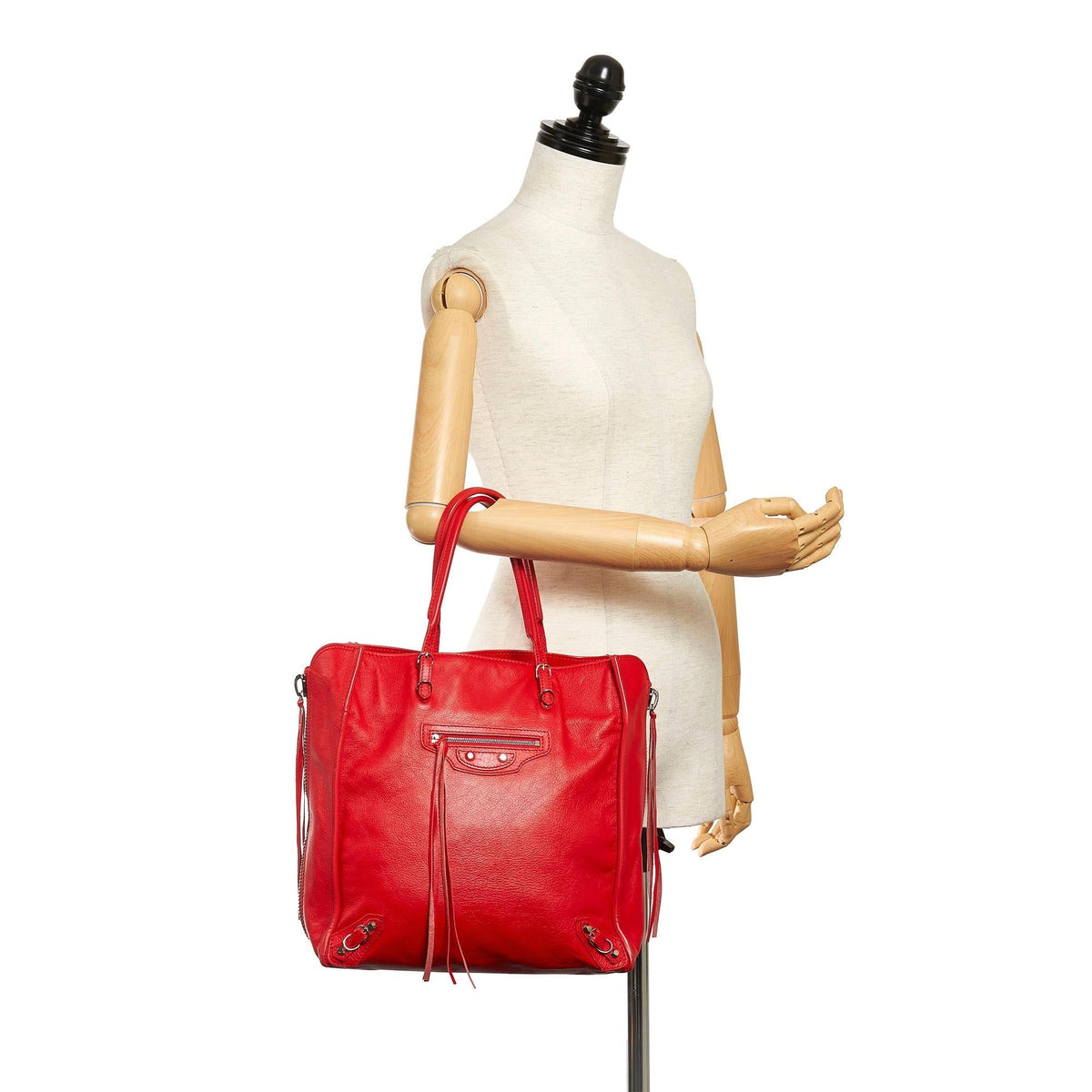 Balenciaga Papier A5 Leather Tote Bag 29167 | Authentic Pre-Owned interior view