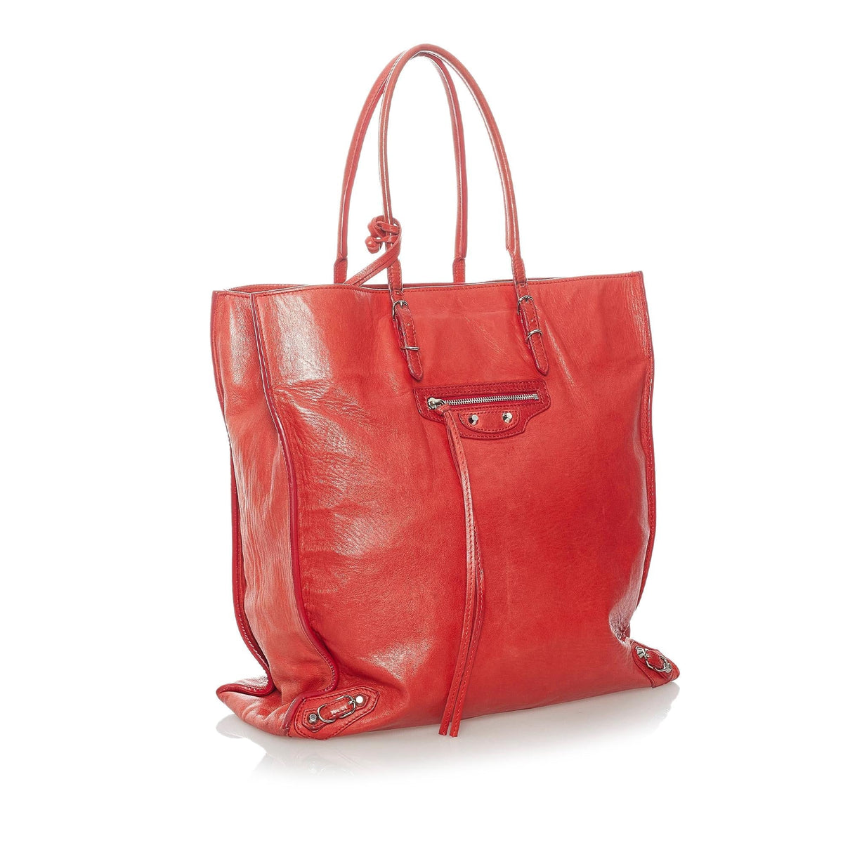 Balenciaga Papier A5 Leather Tote Bag 31091 | Authentic Pre-Owned side view