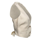 Auremontair elegant leather Vest side view