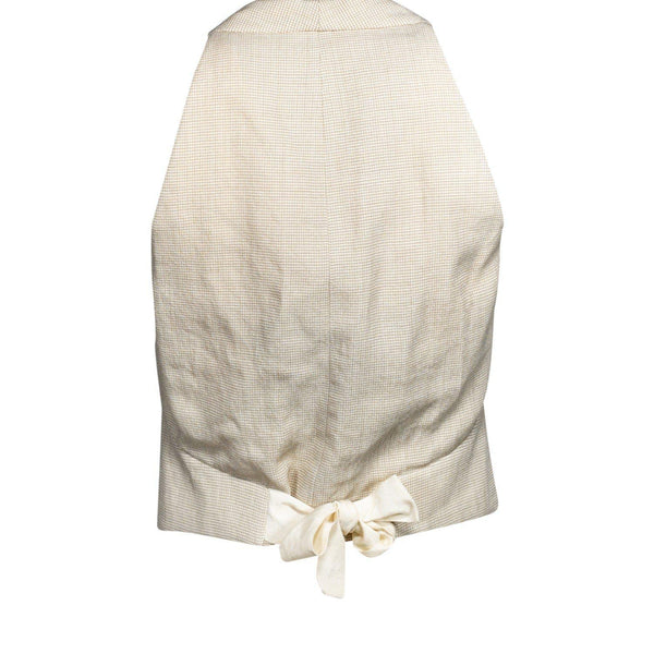 Auremontair elegant leather Vest back view