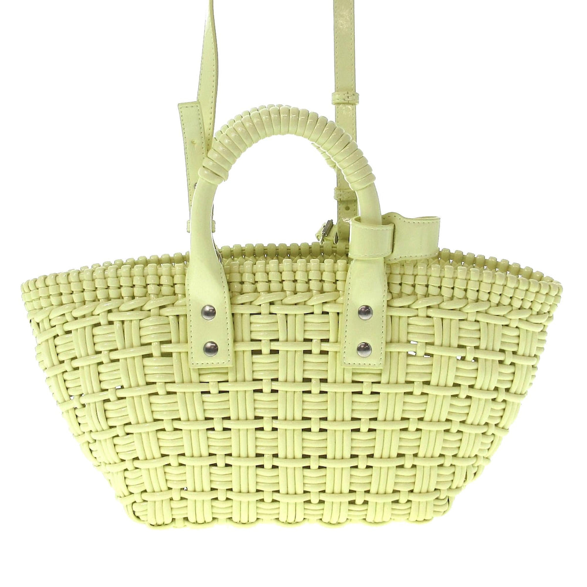 Balenciaga Patent Bistrot Panier XS Handbag | Authentic Pre-Owned angle view