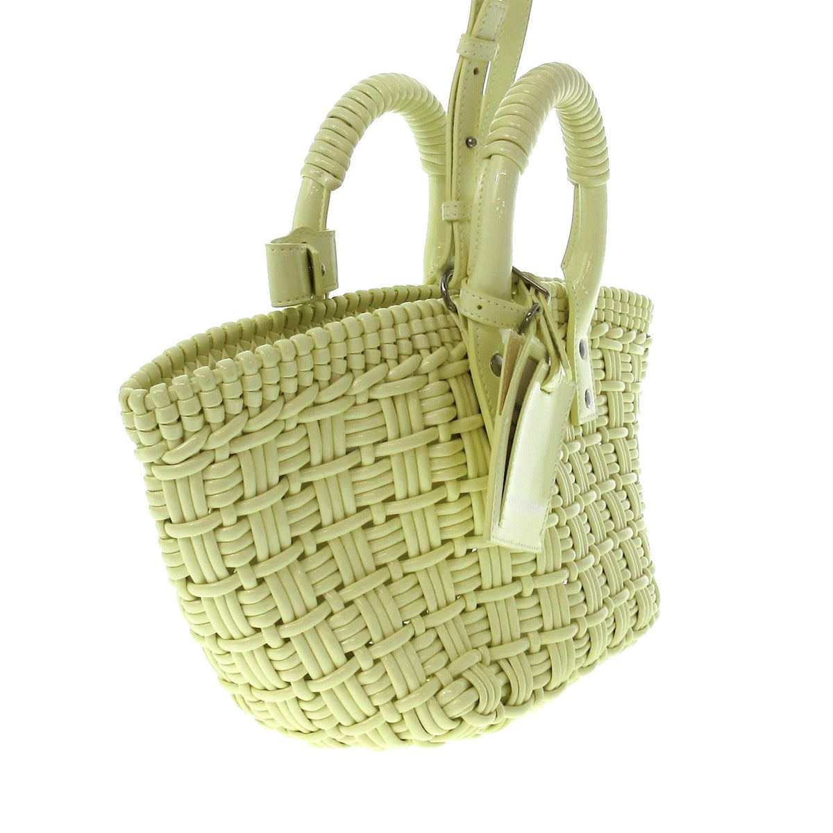 Balenciaga Patent Bistrot Panier XS Handbag | Authentic Pre-Owned side view