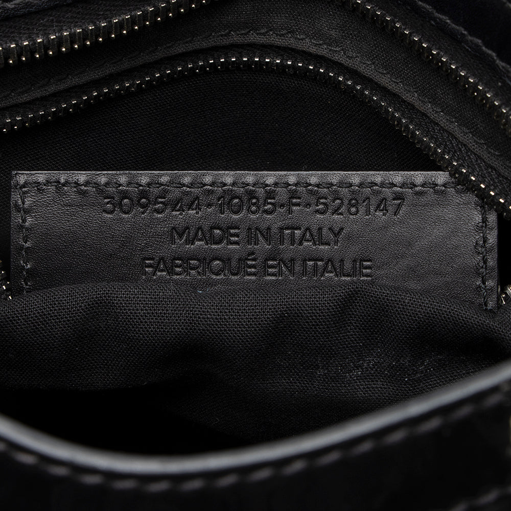 Balenciaga Patent Matte Calfskin Metal Edge City Mini Satchel - FINAL SALE | Designer Luxury Handbag
