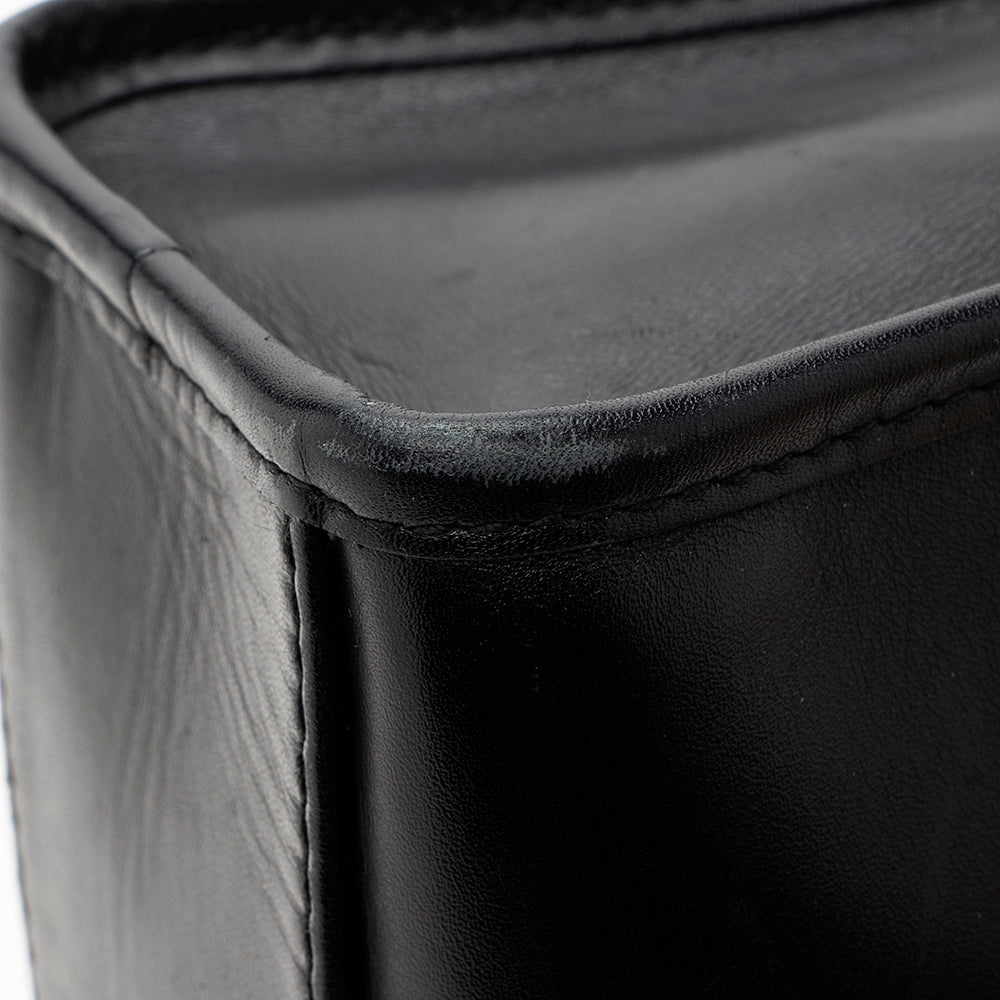 Balenciaga Patent Matte Calfskin Metal Edge City Mini Satchel - FINAL SALE | Designer Luxury Handbag