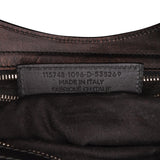 Balenciaga Perforated Twill Motocross Classic City Handbag front view