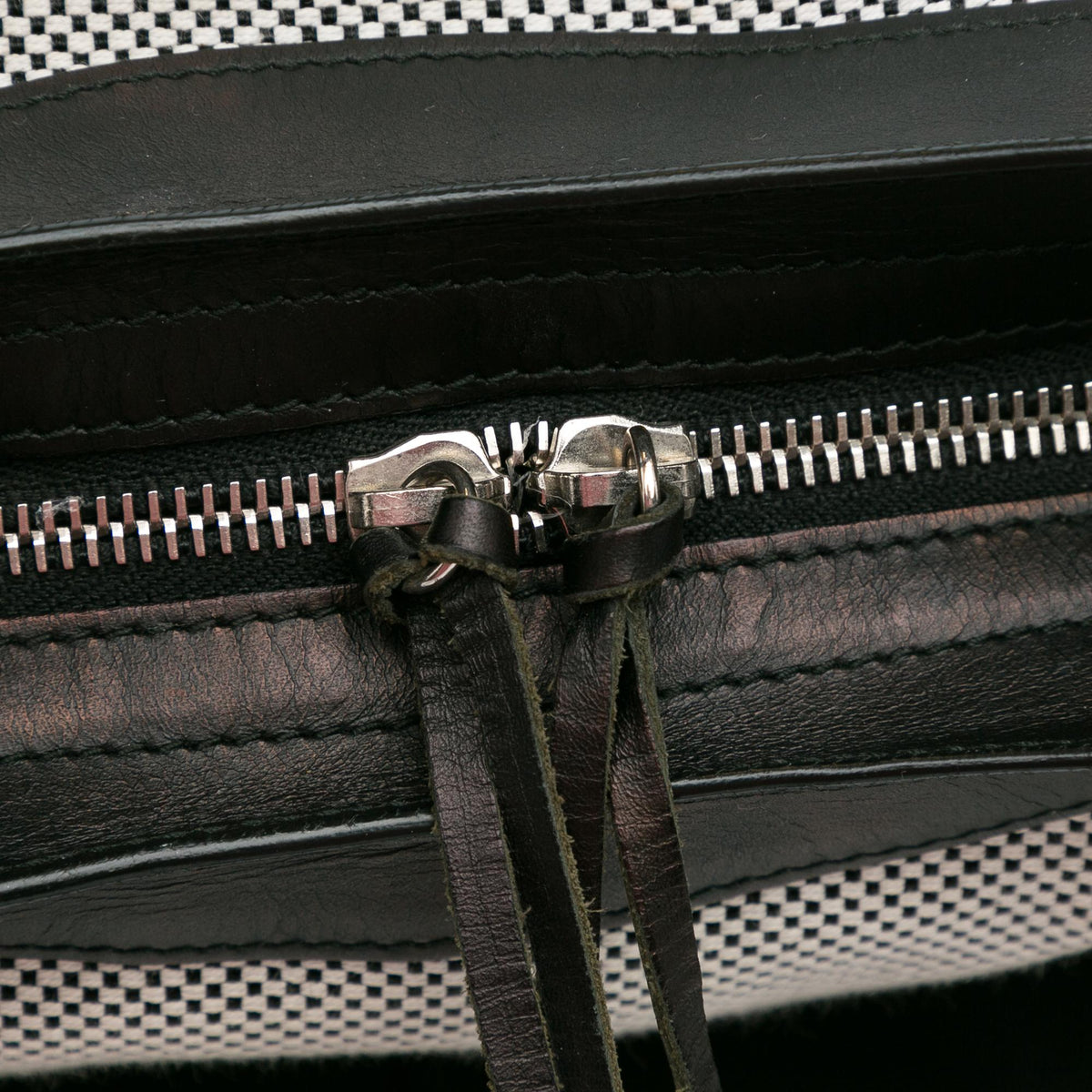 Balenciaga Perforated Twill Motocross Classic City Handbag side view