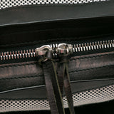 Balenciaga Perforated Twill Motocross Classic City Handbag side view