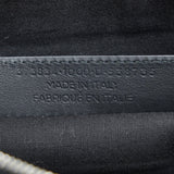Balenciaga Punch Logo Navy Clip Clutch | Authentic Pre-Owned close-up view