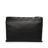 Balenciaga Punch Logo Navy Clip Clutch | Authentic Pre-Owned