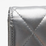 Balenciaga Quilted Metallic Leather B Dot Shoulder Bag interior view