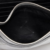 Balenciaga Quilted Metallic Leather B Dot Shoulder Bag close-up view