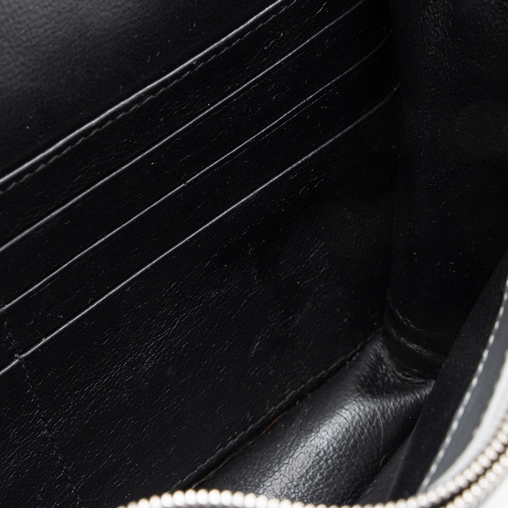 Balenciaga Quilted Metallic Leather B Dot Shoulder Bag side view
