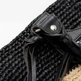 Balenciaga Raffia Striped Panier XS Tote | Authentic Pre-Owned interior view