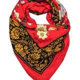 Side view of Balenciaga scarf Red premium designer bag