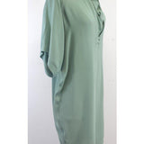 Solventair elegant leather Day Dress side view