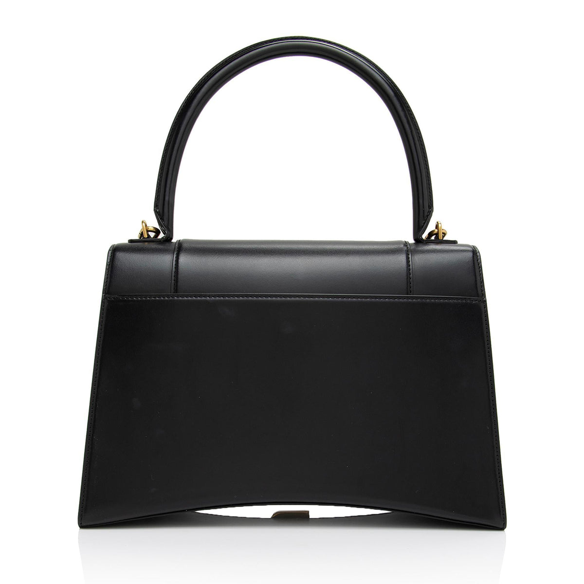 Balenciaga Shiny Calfskin Hourglass Medium Satchel | Authentic Pre-Owned angle view