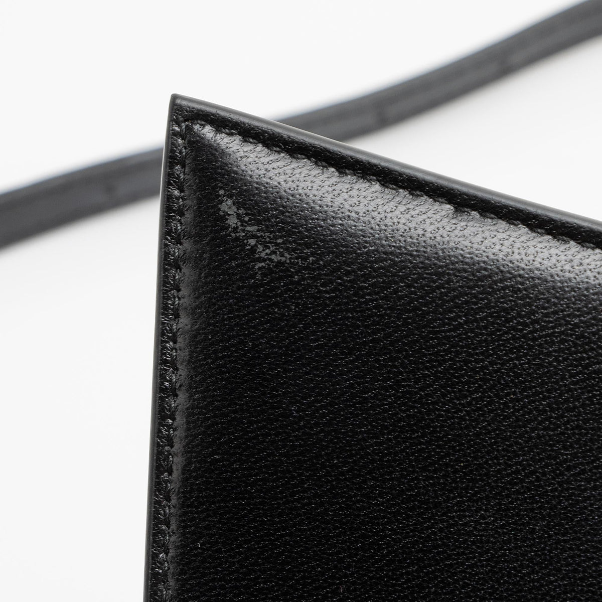 Balenciaga Shiny Calfskin Hourglass Medium Satchel | Authentic Pre-Owned close-up view