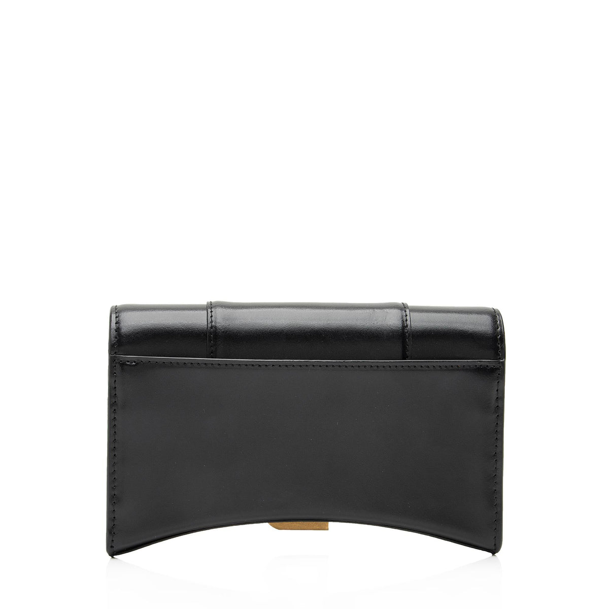 Balenciaga Shiny Calfskin Hourglass Wallet on Chain Bag 23824 angle view