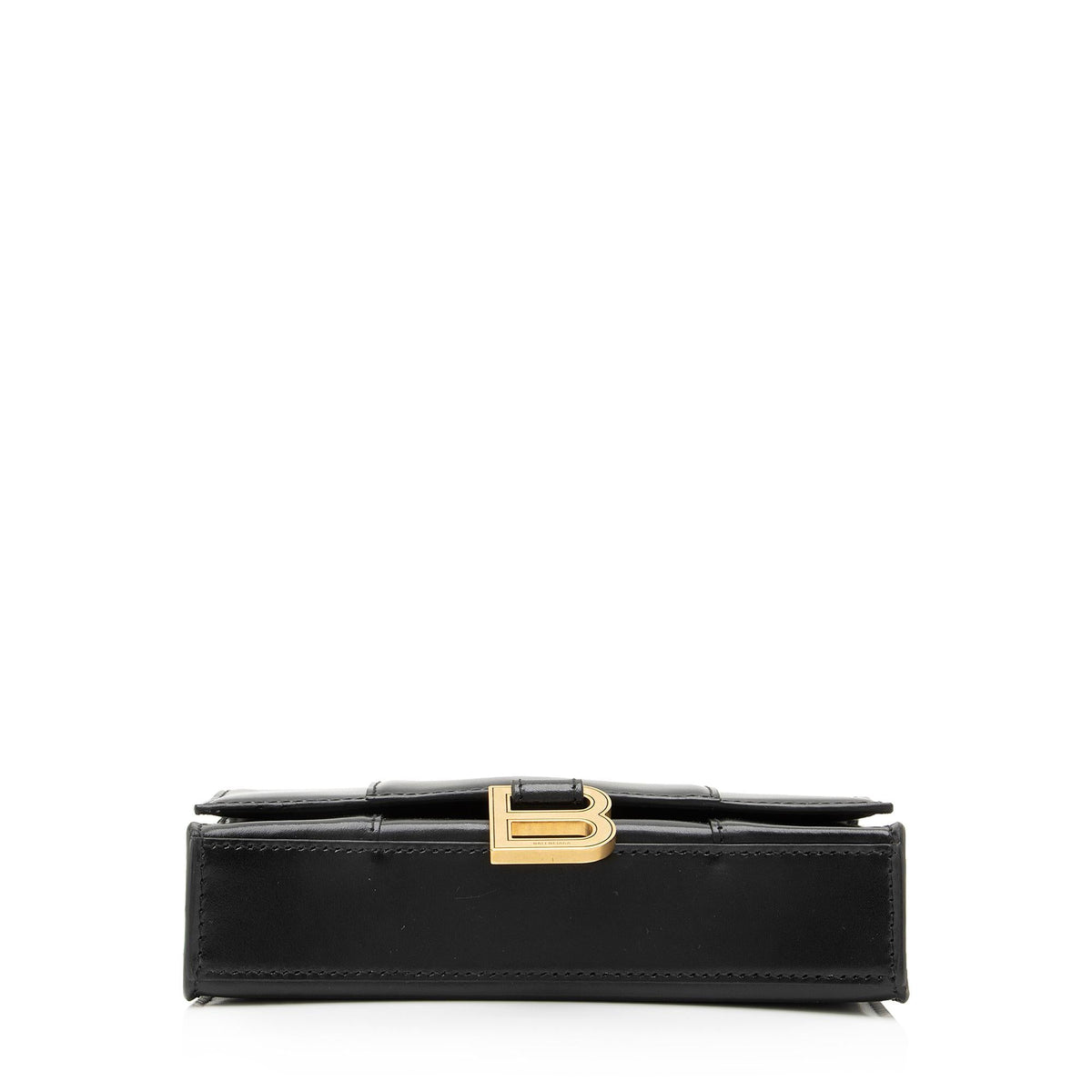 Balenciaga Shiny Calfskin Hourglass Wallet on Chain Bag 23824 back view